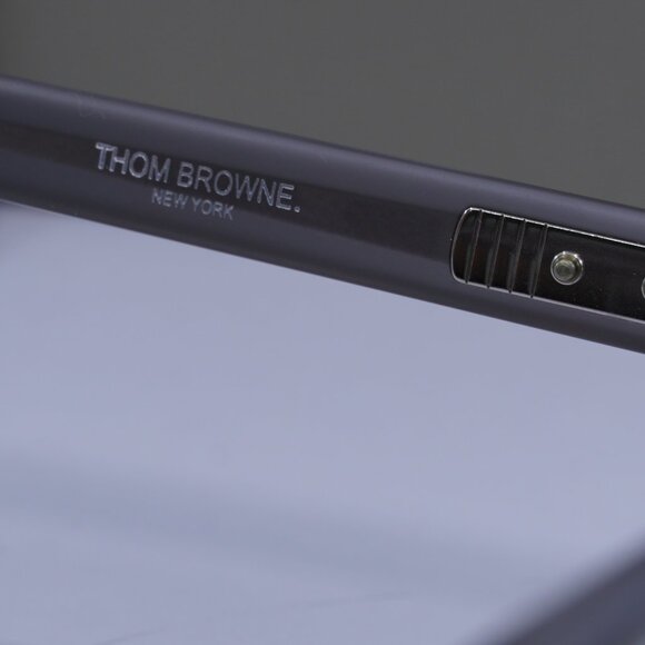 Thom Browne TB-008C-55 Square Eyeglasses 55mm – Satin Grey Crystal - Picture 7 of 10